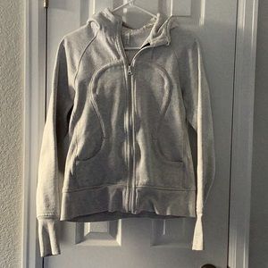 Grey Lululemon hooded jacket
